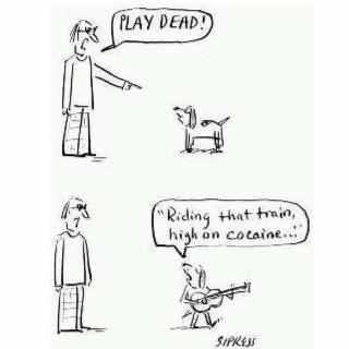 Play Dead cartoon