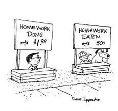 Cartoon: Homework Eaten